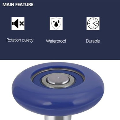 Blue 2" Nylon Garage Door Roller (2 Pack / Blue)