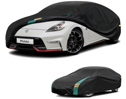 Coupe Car Cover Waterproof All Weather for Automobiles (One-green / 1 Fit Sedan/Coupe-Length (166" to 178"))