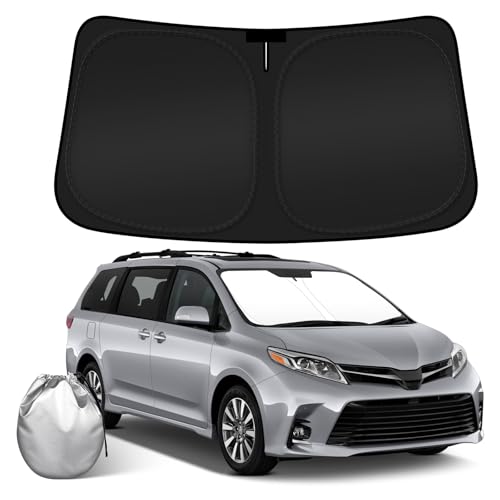 Car Windshield Sun Shade Compatible with 2011 (For 2011-2020 Toyota Sienna)