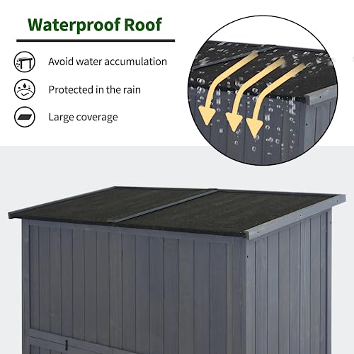 Outdoor Storage Cabinet (Gray / Large)