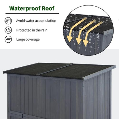 Outdoor Storage Cabinet (Gray / Large)