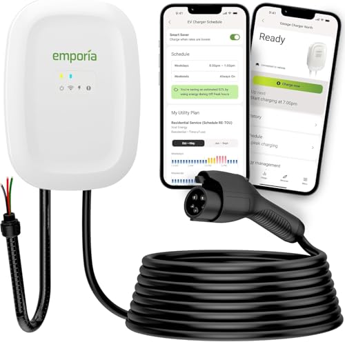 Level 2 EV Charger w (White / Hardwired J1772)