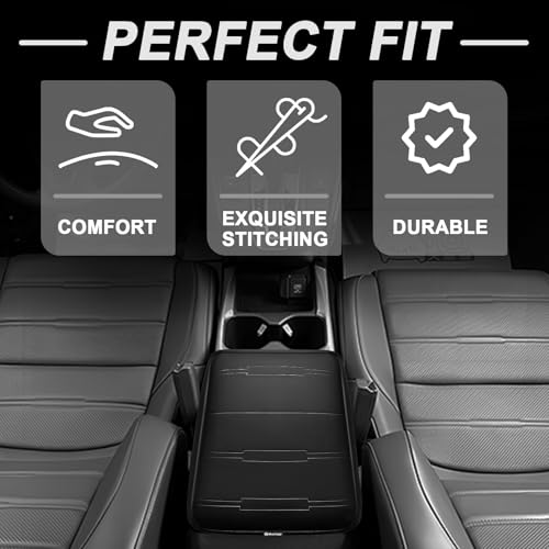 Armrest Cover for Honda CR (11) 17-22 |CR-V| Black, Regular)
