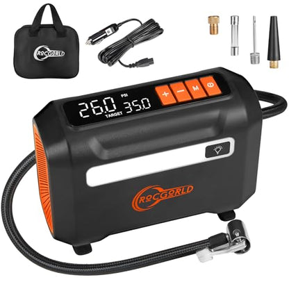 R8 Tire Inflator Portable Air Compressor (Orange)