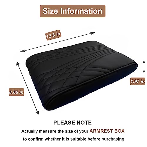 Car Center Console Cover (Black / Texture 2)