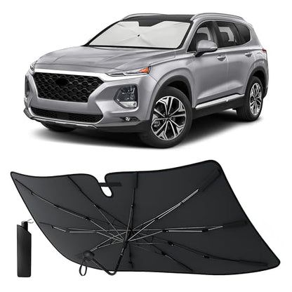 Umbrella Foldable Windshield Sun Shade Fit for 2013 (Hyundai Santa Fe 2013-2018)