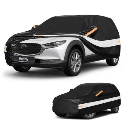 10 Layers SUV Car Cover Custom Fit for Mazda CX (Black Gray / Custom Fit for Mazda CX-30)