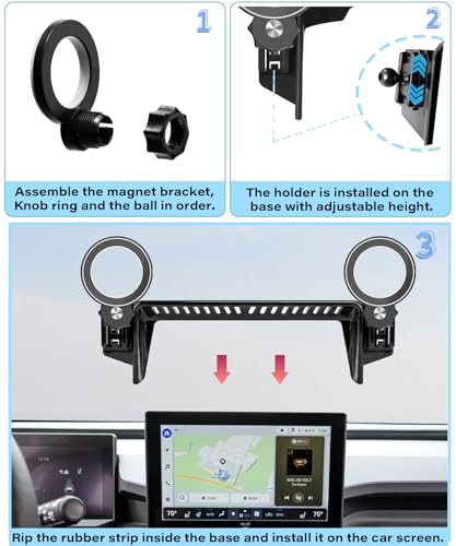 Car Phone Holder for 2026 Toyota RAV4 (fit for 2026 Toyota RAV4/Hybrid(10.5 Inch Screen))
