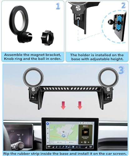Car Phone Holder for 2026 Toyota RAV4 (fit for 2026 Toyota RAV4/Hybrid(10.5 Inch Screen))