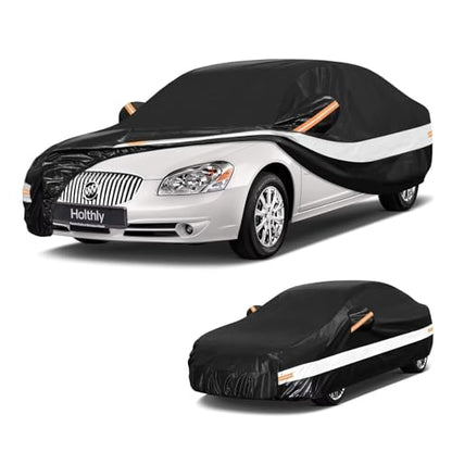 10 Layers Sedan Car Cover Custom Fit for Buick Lucerne (Black Gray / Custom Fit for Buick Lucerne)