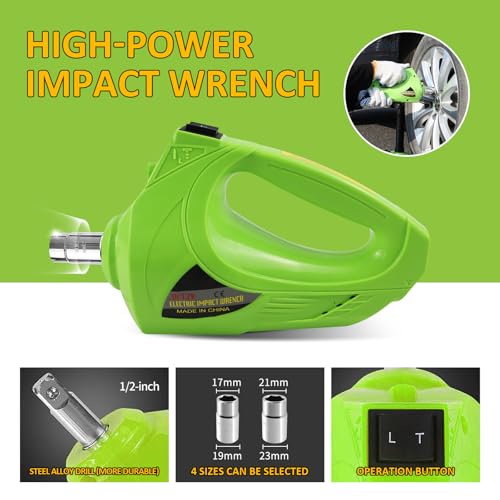 Electric Car Jack Kit 5Ton 12V Car Jack (Jack+Wrench+Air Pump)