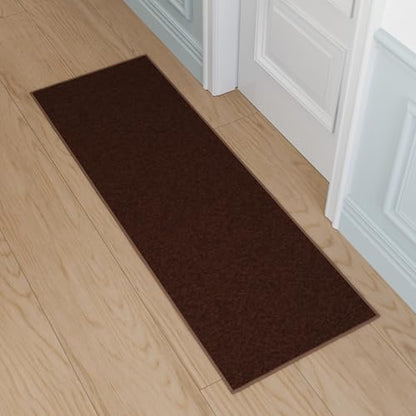 2x5 Kitchen Rug Runner (Solid Brown)