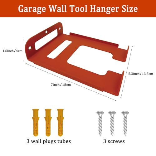 1 Pack Heavy Duty Weed Eater Hanger Wall Mount for Trimmers and Tools