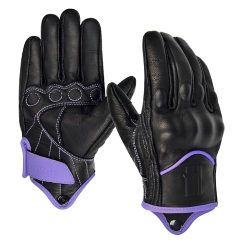 Harssidanza Woman Touch Motorcycle Racing Gloves GL016US Light Purple L (Large / Light Purple)