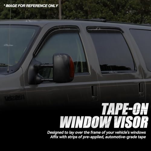 4PCS Tape On Window Visors for 2000 (00-05 Ford Excursion)