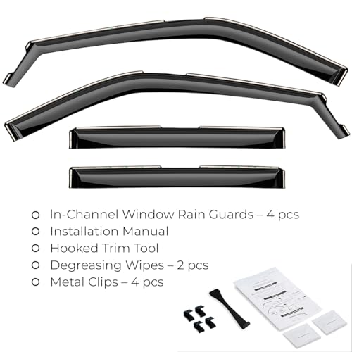 Window Deflectors Smoke Tinted In (For Explorer 20-26)