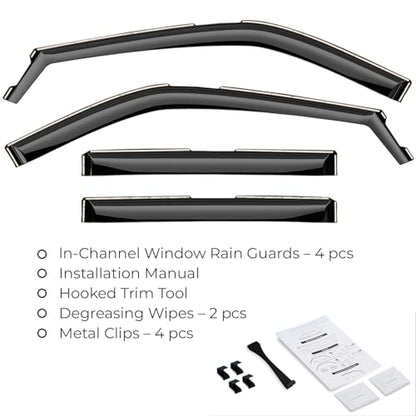 Window Deflectors Smoke Tinted In (For Explorer 20-26)