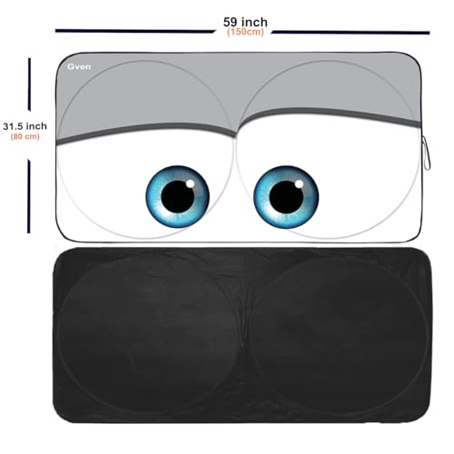 Windshield Sun Shade Universal Fit for Car Window Sunshades Cover Automotive Interior Sun Protector Accessories for Compact& Midsize Sedan (Grey / Small (Universal Fit))