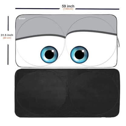 Windshield Sun Shade Universal Fit for Car Window Sunshades Cover Automotive Interior Sun Protector Accessories for Compact& Midsize Sedan (Grey / Small (Universal Fit))