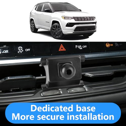 Car Phone Holder for Jeep Compass 2022 2023 2024 2025 2026 Auto Interior Accessories Best Cell Phones Mount Cellphone Mobile Cradle Charging Navigation Bracket Air Vent Screen Stand Accessory (for 2022-2026 Jeep Compass)