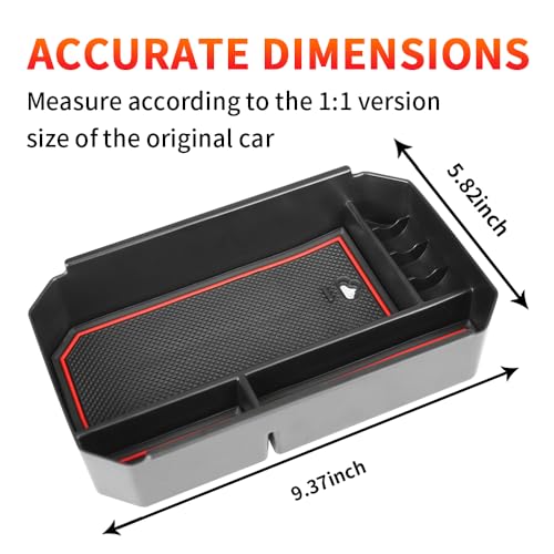 Car Center Console Organizer Tray for Toyota Highlander 2020 2021 2022 2023 2024 2025 2026 and Highlander Hybrid 2020