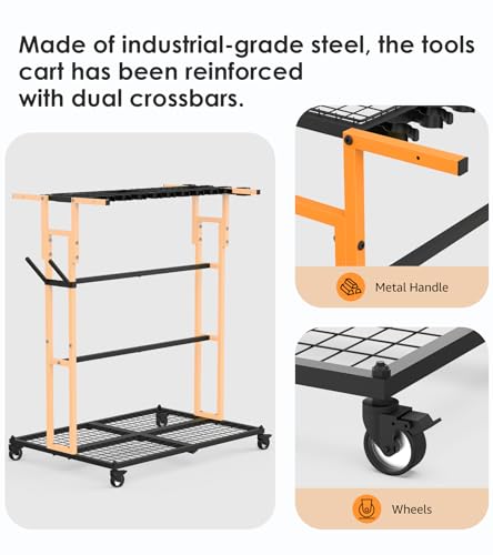 Garage Organization with Wheels (Orange)