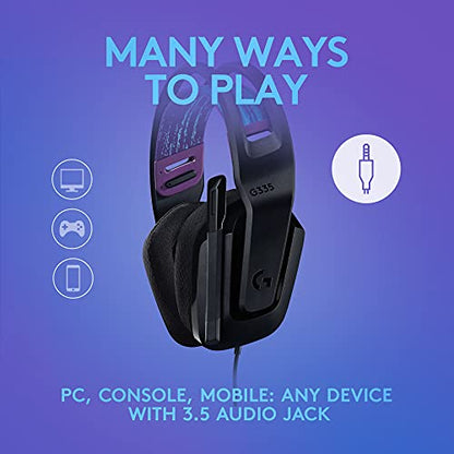 335 Wired Gaming Headset (Black / Wired)