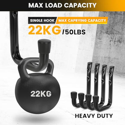 8 Pack Heavy Duty Garage Hook for Hanging 50 lbs (3.5-Inch)