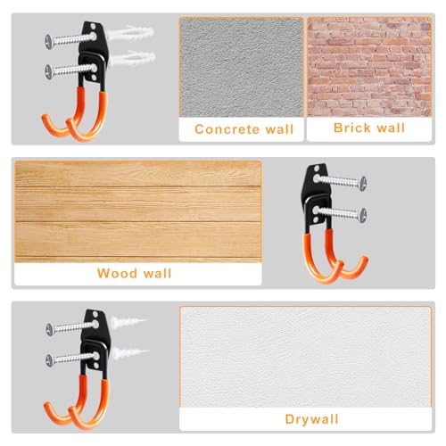 Heavy Duty Garage Hooks for Hanging (2.5 Inch)