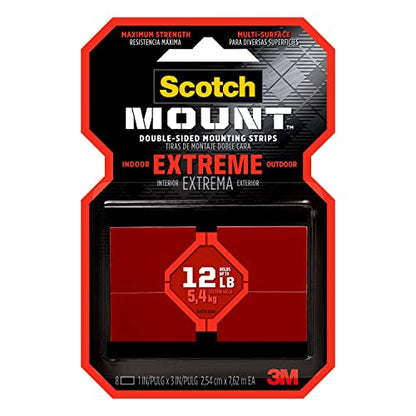 Scotch Extreme Mounting Strips (1"x3")