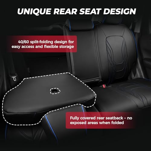 Seat Covers for 2023 (Black & Blue / CR-V 2023-2026 Full Set)