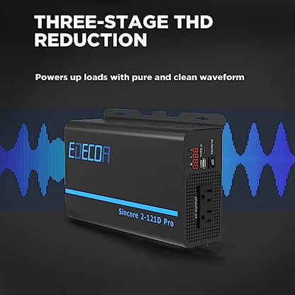Pure Sine Wave Inverter 1200W 12V DC to 110V AC (1200W/12V)