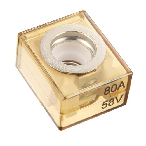 MRBF Terminal Fuse Block 80 AMP Marine Rated Battery Fuse 58V DC Max IP66 Waterproof Fuse Holder 80A (80A)