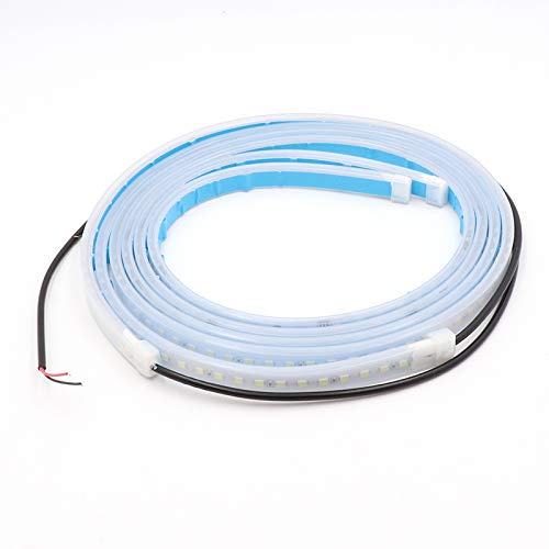 2 pcs Car Interior Door Welcome Light LED Safety Warning Strobe Signal Lamp Strip 120cm Waterproof 12V Auto Decorative Ambient Lights