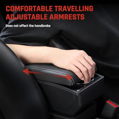 Armrest Box for Toyota Hilux Accessories (White Thread)
