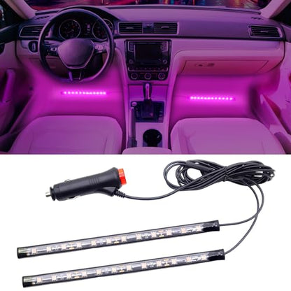 Pink LED Strip Lights 2in1 Light Ambient Light Strip Flexible Color for TV (Purple)