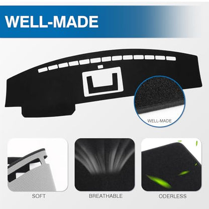 Black Dash Cover Compatible with 2009 (F150 09-14(black))