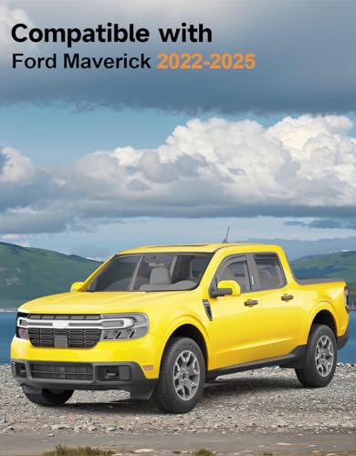 in Channel Window Visors Rain Guards for Ford Maverick 2022 (Fit for 2022-2026 Ford Maverick)