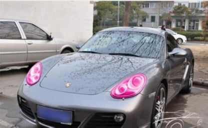 12 by 48 Inches Self Adhesive Headlight (12 X 48 / Rose Pink)