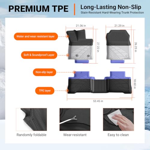 Floor Mats Cargo Mat Compatible with 2026 Toyota RAV4