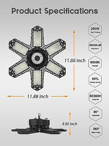 2 Pack Plug in Garage Light