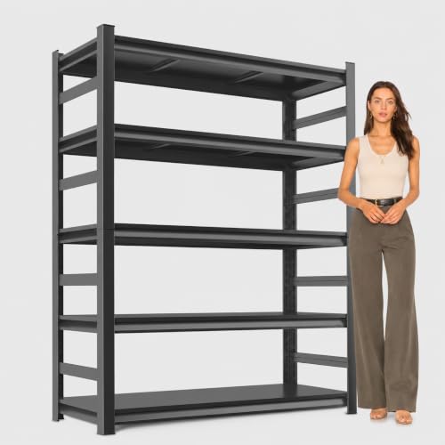 Metal Garage Shelving Unit (5-Tier, 36"W × 16"D × 72"H)