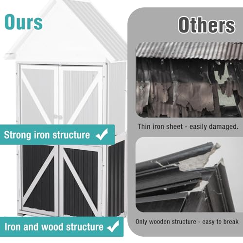 Sheds Outdoor Storage (White)