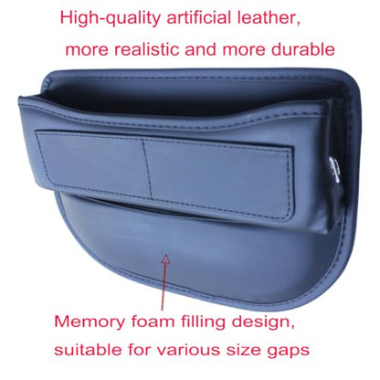 Seat Gap Organizer Car Seat Console Organizer Front Seat Side Storage Bag Center Console Side Pocket Car Seat Crevice Storage Seat Gap Filler Between Seat Storage Pouch（Black） (Black)