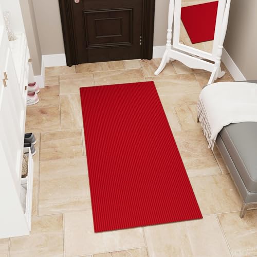 2x3 Indoor Outdoor Door Mat (Red / 2'7" x 2' (Mat))