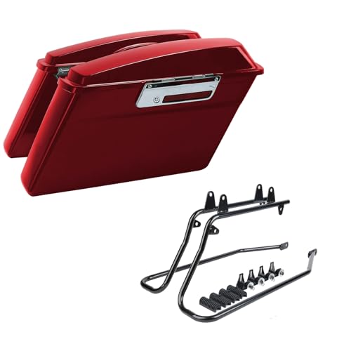 Motorcycle Saddle Bags W (Red)