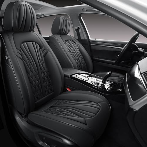 Leather Seat Covers (Full Black/Full Set)