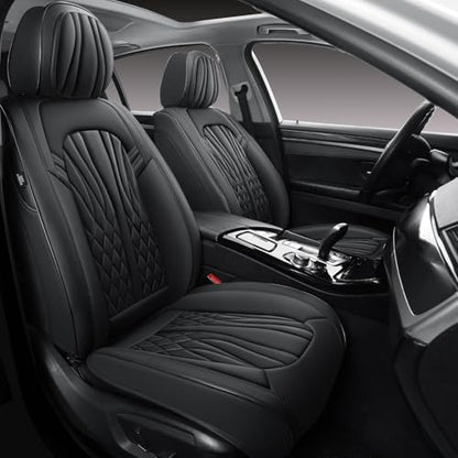 Leather Seat Covers (Full Black/Full Set)