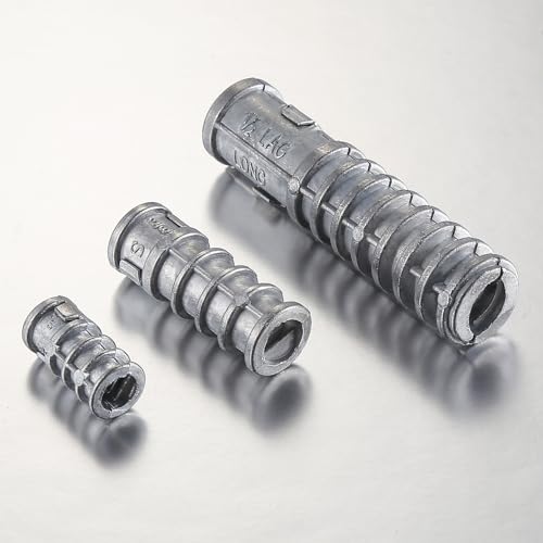 30pcs) 3/8 * 1-3/4 Lag Shield Anchor Long Zinc Alloy Bolts Concrete Anchors, Zinc Alloy Masonry Anchors Hole (3/8*1-3/4)