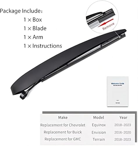 Rear Wiper Arm Blade Set (16"+12")